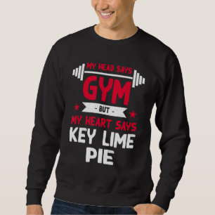 Sudadera Mi Corazón Dice Lime Pie Para El Humor De La Lime