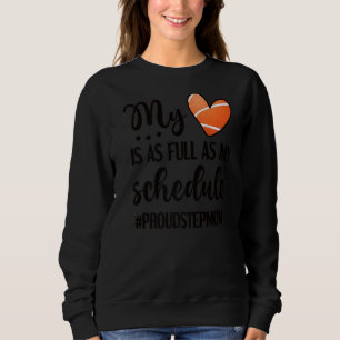 Sudadera Mi Corazón Es Una Estepa De Baloncesto Orgullosa 1