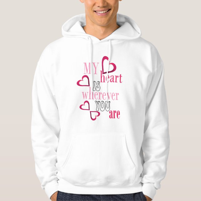 Sudadera Mi corazón está donde estés (Anverso)