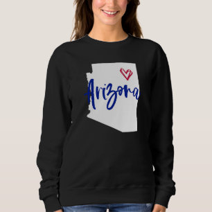 Sudadera Mi corazón está en Arizona Gráfico
