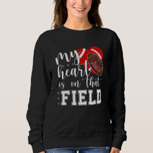 Sudadera Mi Corazón Está En Ese Campo De La Madre Leopard