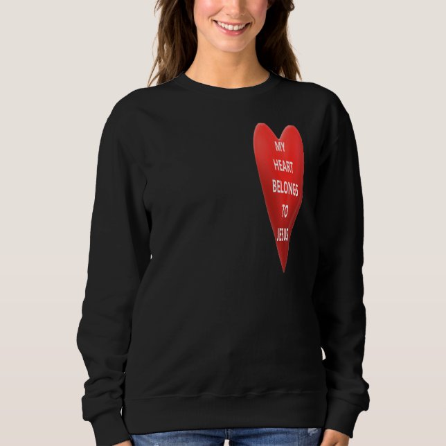 Sudadera Mi Corazón Pertenece A Jesús (Anverso)