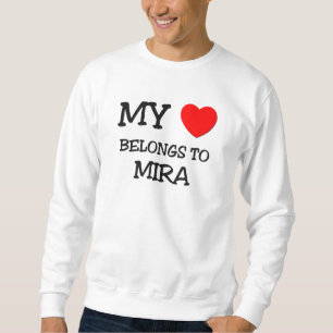 Sudadera Mi corazón pertenece a MIRA