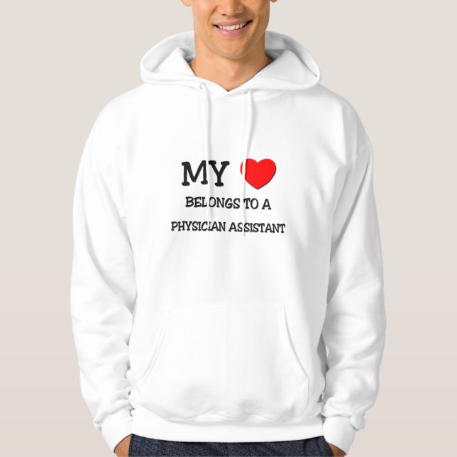 Sudadera Mi Corazón Pertenece A Un AYUDANTE MÉDICO (Anverso)