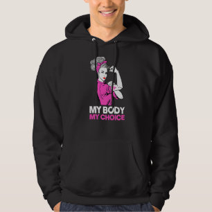 Sudadera Mi cuerpo mi elección Feminista Pro Elección Rig F