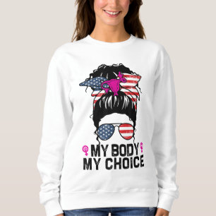 Sudadera Mi cuerpo Mi elección Pro Elección Un Bun Feminist