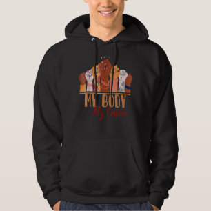 Sudadera Mi cuerpo mi elección profesional Feminista 3