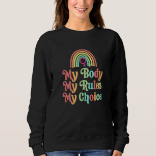 Sudadera Mi Cuerpo Rige Elección Derechos de la Mujer Femin