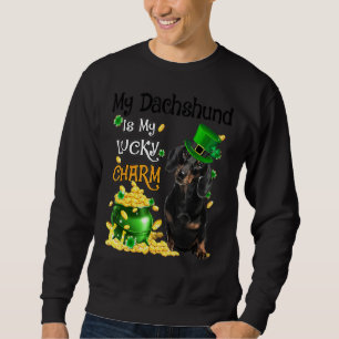 Sudadera Mi Dachshund Es Mi Encanto Afortunado Perro Cute P