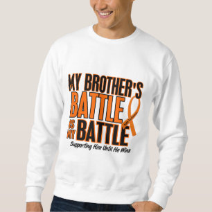Sudadera Mi de la batalla leucemia de Brother también