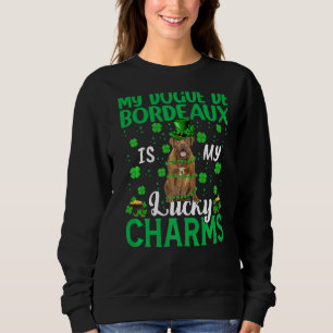 Sudadera Mi Dedo De Burdeos Es Mi Afortunado Perro St Pat