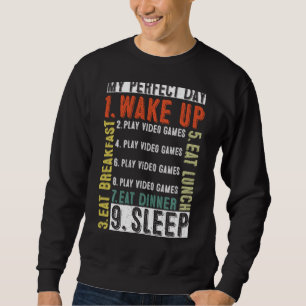 Sudadera Mi Día Perfecto Con Videojuegos Difícil Para Guay
