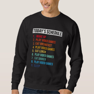 Sudadera Mi Día Perfecto Despertar Reproducir Videojuegos G