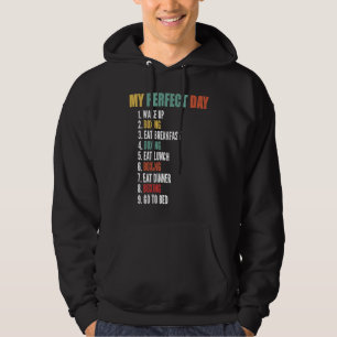 Sudadera Mi Día Perfecto Divertido Boxeo