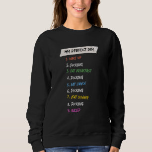 Sudadera Mi día perfecto hobby de jardinería jardinero pasa