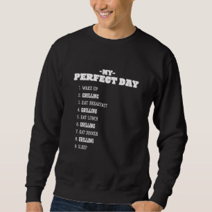 Sudadera Mi día perfecto para asar el fin de semana de asad