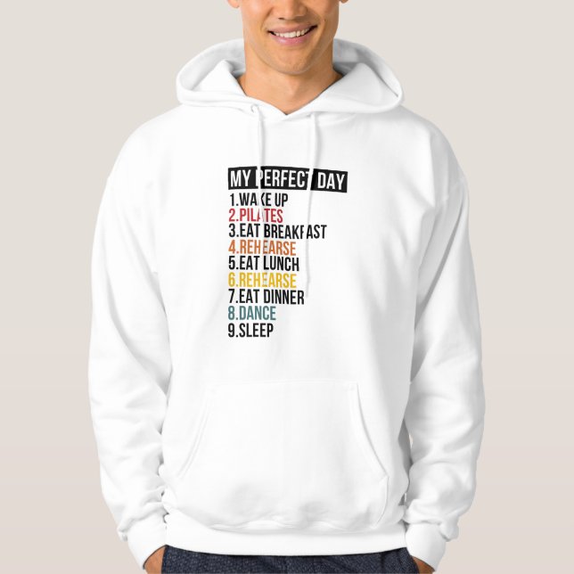 Sudadera Mi Día Perfecto Para Bailar Y Ballerina (Anverso)