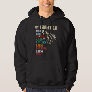Sudadera Mi día perfecto para hacer senderismo en el campo 