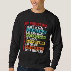 Sudadera Mi Día Perfecto Videojuegos Guay Para Niños Hombre