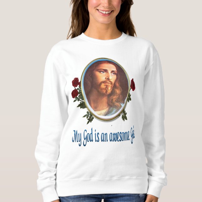 Sudadera Mi Dios es un Dios increíble. (Anverso)