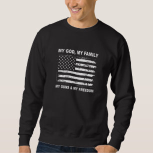 Sudadera Mi Dios Mi Familia Mis Pistolas Y Mi Libertad