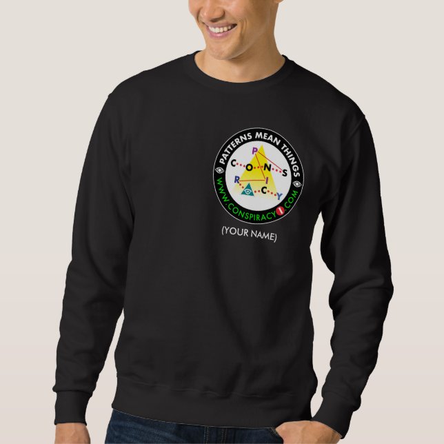 Sudadera Mi diseño de conspiración favorita (versión oscura (Anverso)