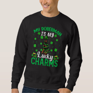 Sudadera Mi Doberman Es Mi Lucky Charms Doberman St Patrick