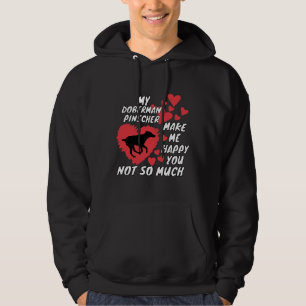 Sudadera Mi Doberman Pinscher Me Hace Feliz No Tanto
