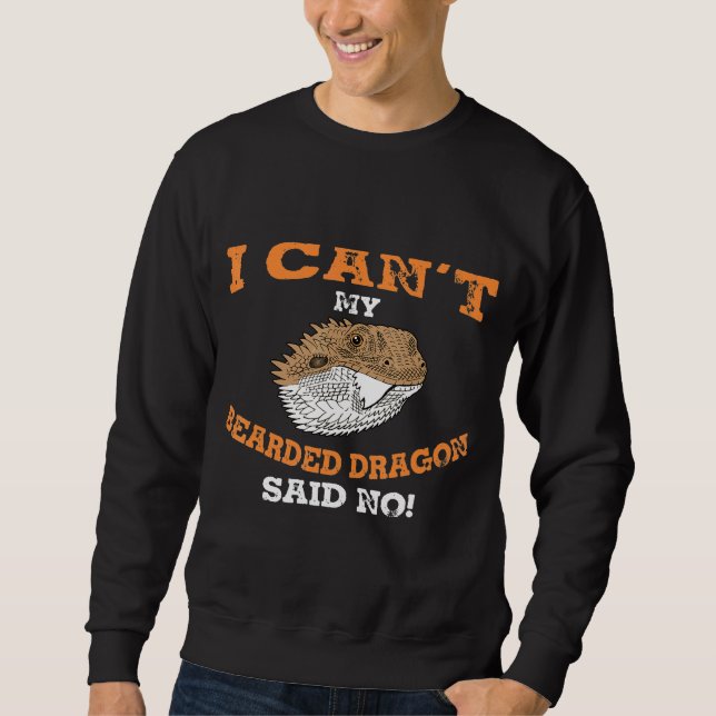 Sudadera Mi Dragón De Cabeza Dijo No (Anverso)