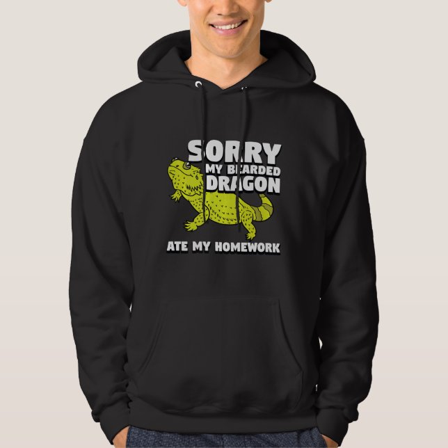 Sudadera Mi Dragón De Cabeza Se Comía Mi Reptil De Pogona (Anverso)