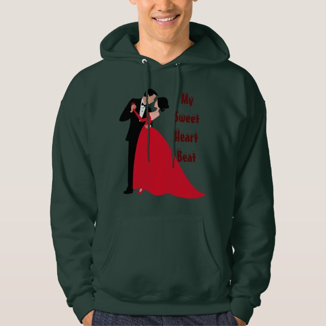 Sudadera Mi dulce latido cardíaco (Anverso)