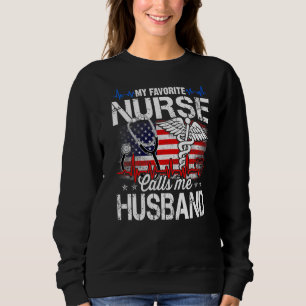 Sudadera Mi enfermera favorita me llama hija de enfermera r