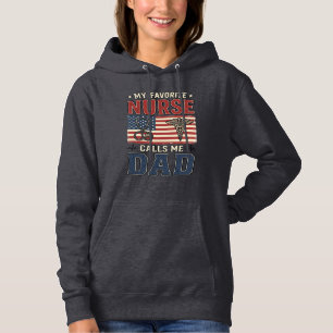 Sudadera Mi enfermera favorita me llama papá diseño de cami