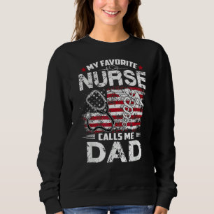 Sudadera Mi enfermera favorita me llama papá papá papá, pap