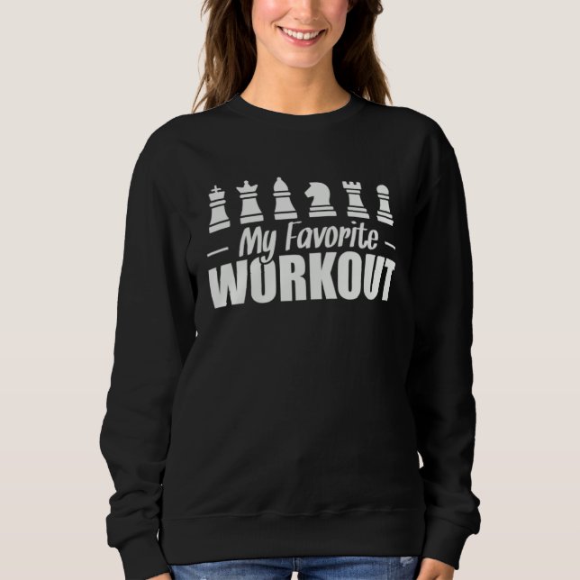 Sudadera Mi Entrenamiento Cerebral de Ajedrez de Ejercicio  (Anverso)