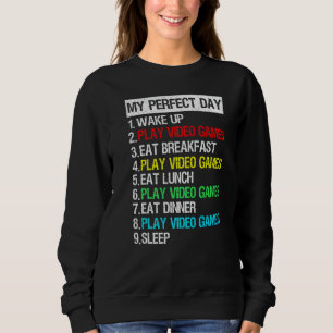 Sudadera Mi equipo de videojuegos de día perfecto para jueg