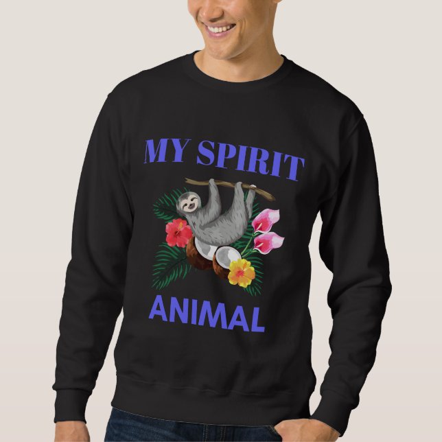 Sudadera Mi eslogan animal espiritual 111 (Anverso)