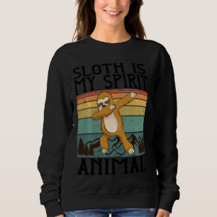 Sudadera Mi eslogan animal espiritual Gracioso Dabbing Lazy