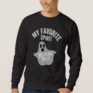 Sudadera Mi espíritu favorito Mule Halloween Ghost Vodka