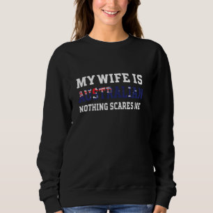 Sudadera Mi esposa es australiana, nada me asusta