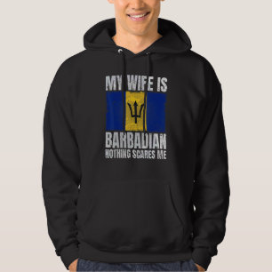 Sudadera Mi esposa es barbadense, nada me asusta Barbados H