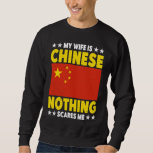 Sudadera Mi esposa es china, orgullo de las raíces del patr