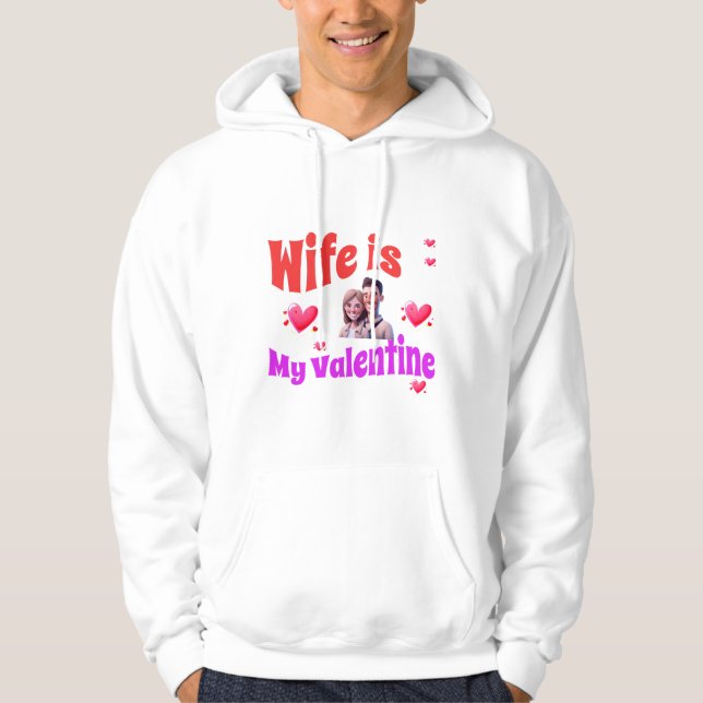 Sudadera Mi esposa es mi El día de San Valentín de San Vale (Anverso)