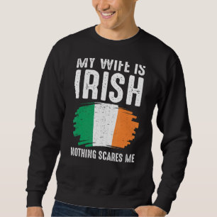 Sudadera Mi Esposa Es Patrimonio De La Bandera Irlandesa