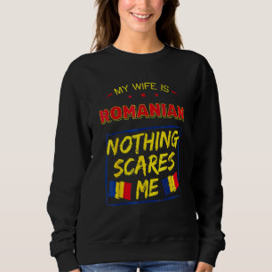Sudadera Mi esposa es rumana Rumania Orgullo de raíces patr