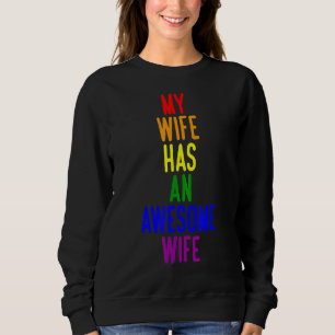 Sudadera Mi Esposa Tiene Una Esposa Increíble Lgbt 3