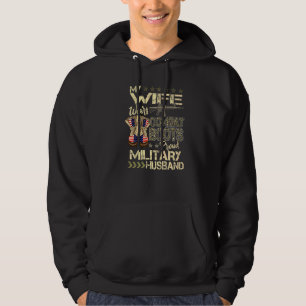 Sudadera Mi esposa usa botas de combate Orgulloso esposo mi