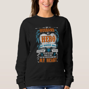Sudadera Mi esposo mi héroe mi ángel de la guarda él vela