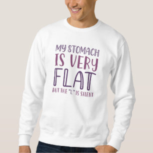 Sudadera Mi Estómago Es Muy Plano