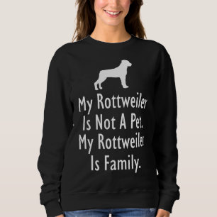 Sudadera Mi familia Rottweiler
